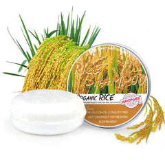 Organic Rice Shampoo Bar Hair Care for Men and Women