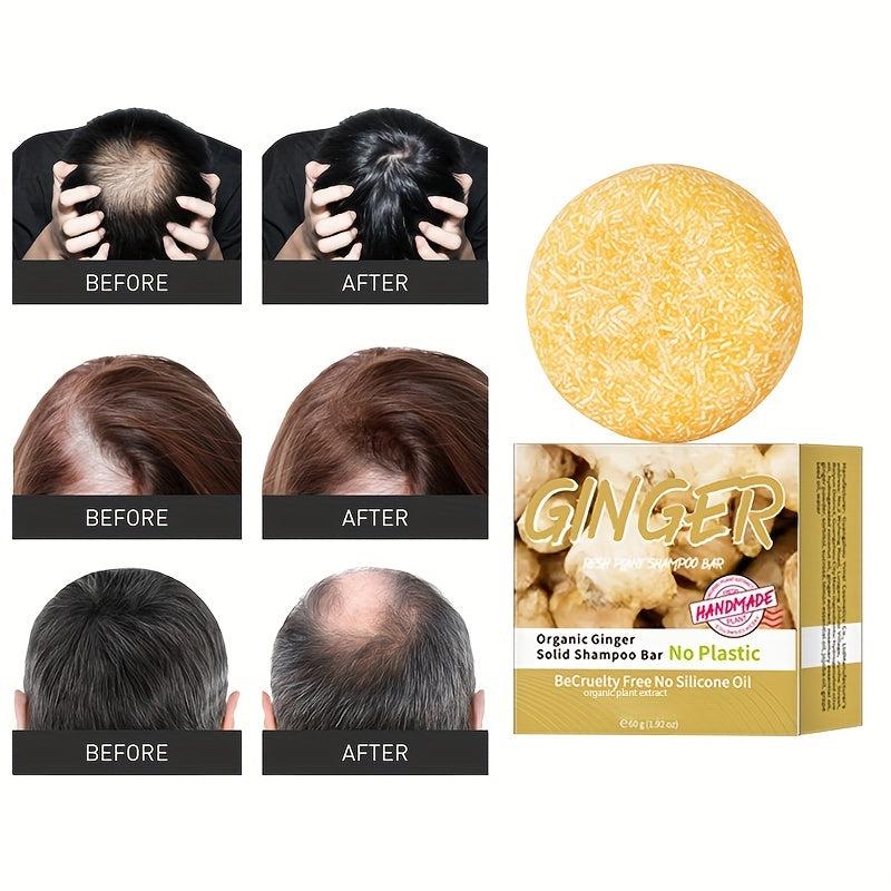 Ginger Shampoo Soap Refreshing Control Shampoo Bar Plant Hair Care