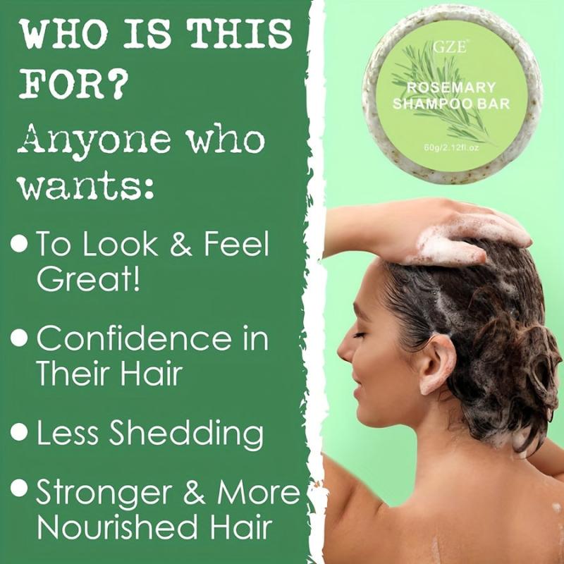 Rosemary Shampoo Soap Deep Cleansing Control Beauty Hair Care Hair Strengthens