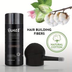 Hair Building Fibers Kit with Spray Applicator Pump Nozzle