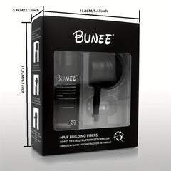 Hair Building Fibers Kit with Spray Applicator Pump Nozzle