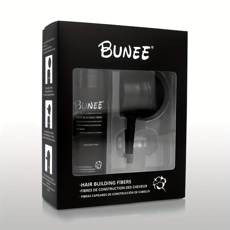 Hair Building Fibers Kit with Spray Applicator Pump Nozzle