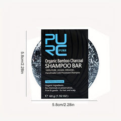 Bamboo Charcoal Shampoo Soap Hair Darkening Bar