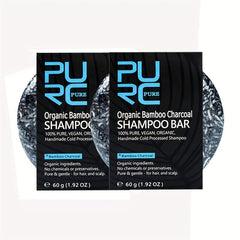 Bamboo Charcoal Shampoo Soap Hair Darkening Bar