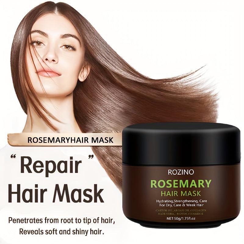 50g Rosemary Hair Mask for Dry & Fragile Hair - Moisturizing & Smoothing