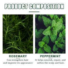 Rosemary Peppermint Shampoo Soap Strengthens Repairs Dry Hair Smooth Glossy