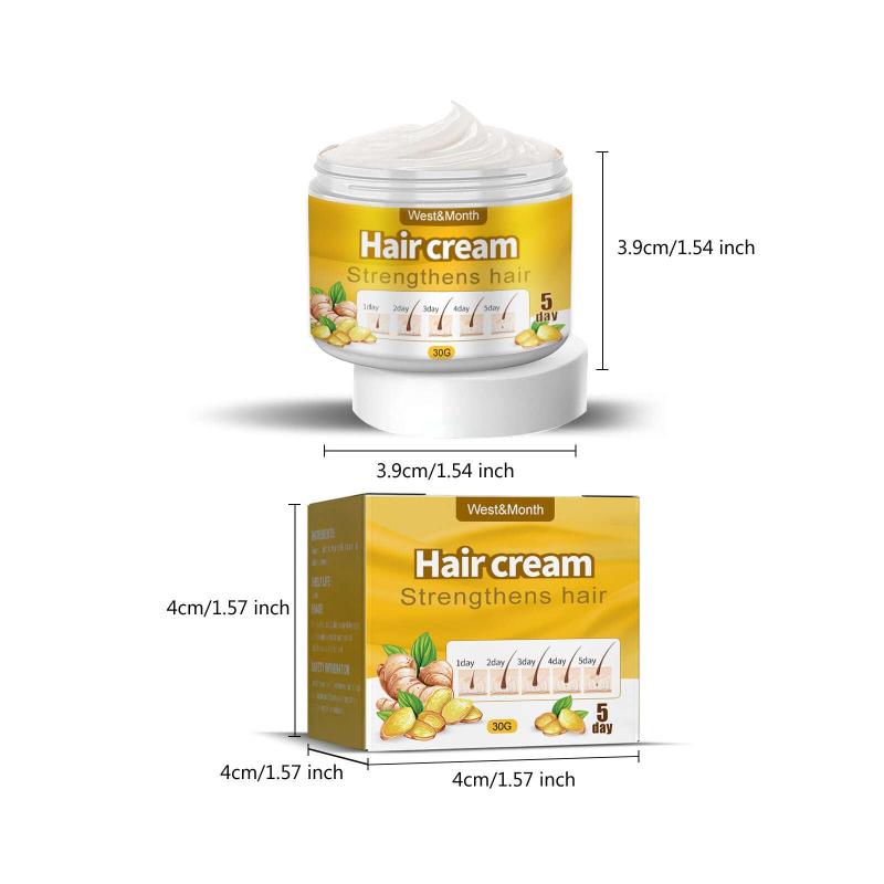 Ginger Hair Cream Moisturizing Scalp Massage Hair Care Plant Formula