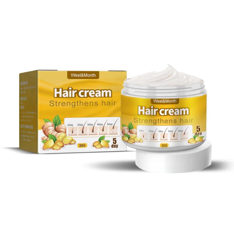 Ginger Hair Cream Moisturizing Scalp Massage Hair Care Plant Formula