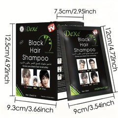 10 PCS Natural Hair Dye Shampoo For Gray Hair Semi Permanent Hair Shampoo