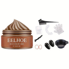 Temporary Hair Dye Wax With 8pcs Hair Dye Tools Washable Hair Coloring Wax
