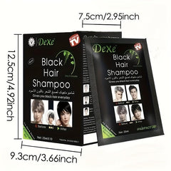 10 Packs Natural Instant Hair Dye Shampoo Darkening Semi Permanent Hair