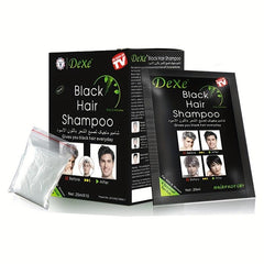 10 Packs Natural Instant Hair Dye Shampoo Darkening Semi Permanent Hair