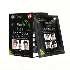 10 Packs Natural Instant Hair Dye Shampoo Darkening Semi Permanent Hair