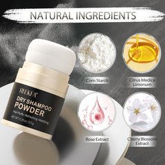 Vegan Dry Shampoo Powder Root Fuller Look Refreshing Hair
