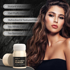 Vegan Dry Shampoo Powder Root Fuller Look Refreshing Hair