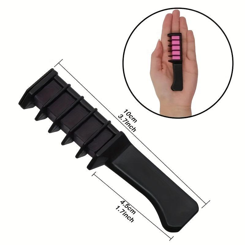 10pcs Colorful Hair Dye Chalk Comb Set for Halloween Party