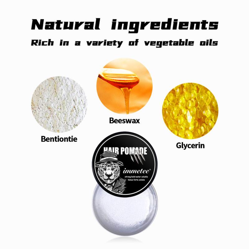 Men's Hair Clay Pomade Medium Hold Matte Finish Hair Wax
