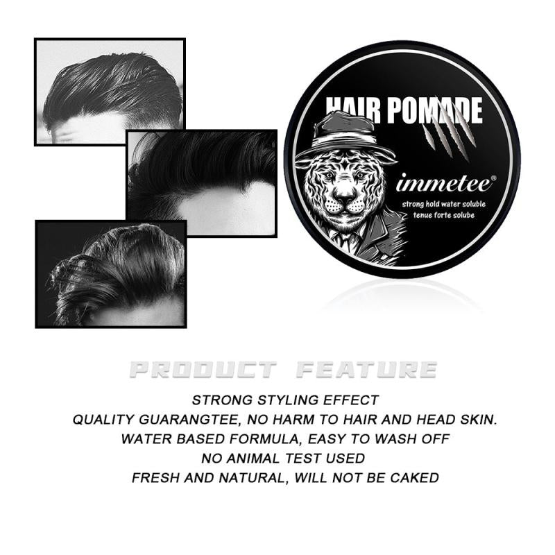 Men's Hair Clay Pomade Medium Hold Matte Finish Hair Wax
