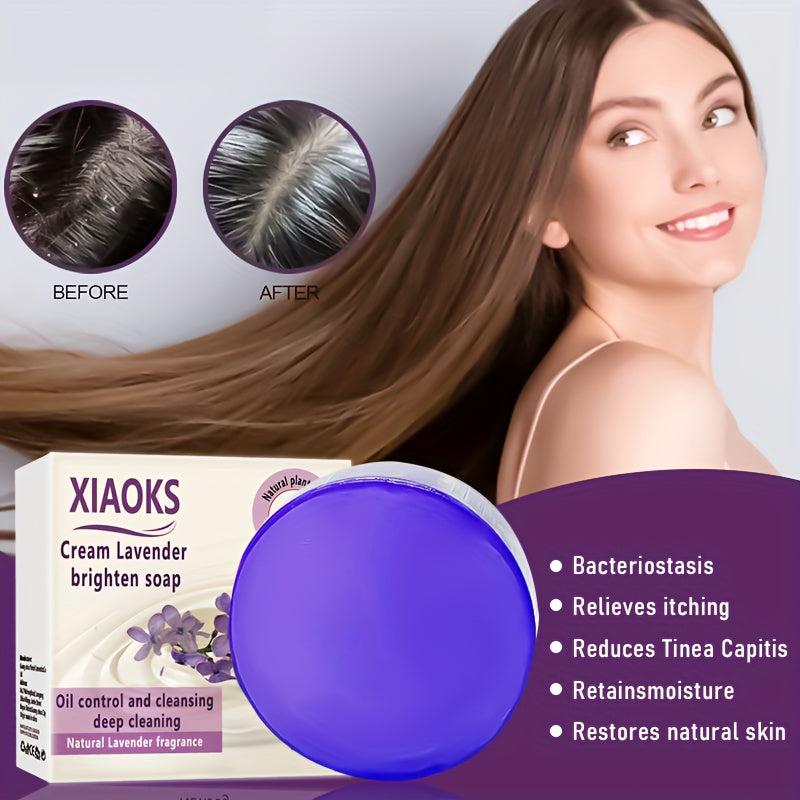 Lavender Shampoo Soap Clean Scalp Control Moisturize