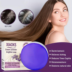 Lavender Shampoo Soap Clean Scalp Control Moisturize