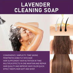 Lavender Shampoo Soap Clean Scalp Control Moisturize