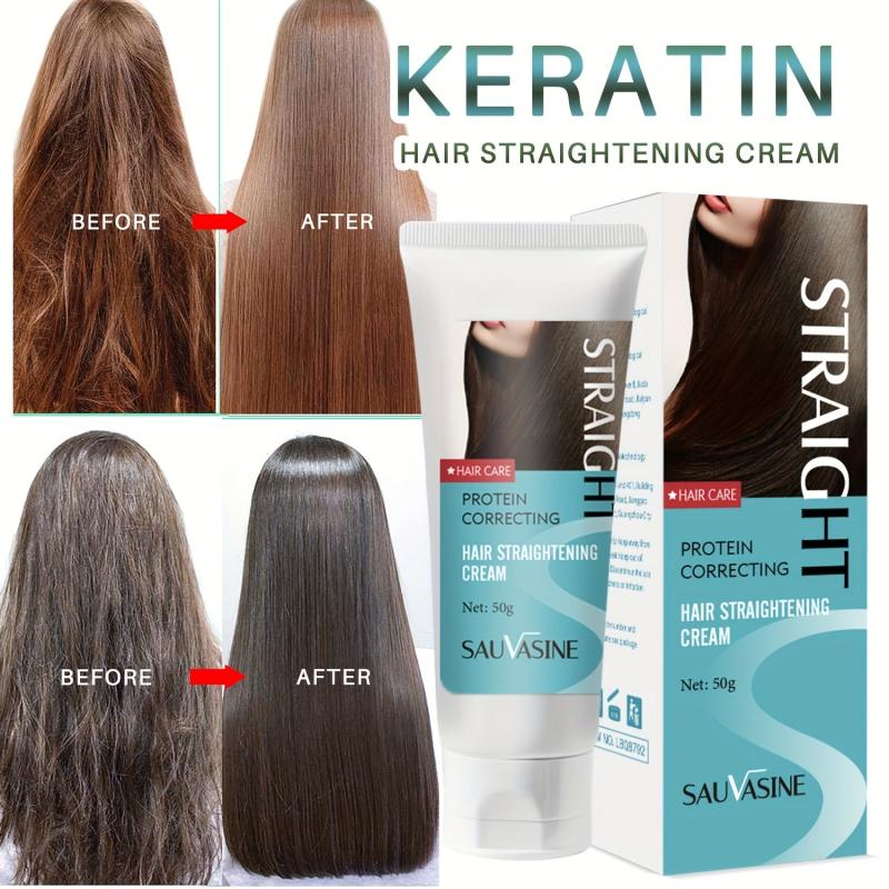 Protein Correcting Hair Straightening Cream 50g Smoothing Hair Care