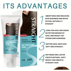 Protein Correcting Hair Straightening Cream 50g Smoothing Hair Care