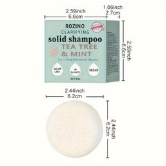 Tea Tree Mint Shampoo Bar Healthy Hair Root to Tip