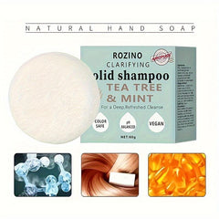 Tea Tree Mint Shampoo Bar Healthy Hair Root to Tip