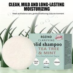 Tea Tree Mint Shampoo Bar Healthy Hair Root to Tip