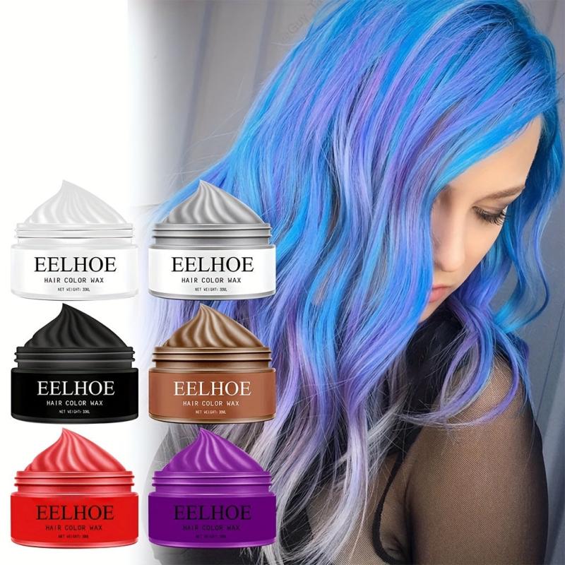 Temporary Hair Wax Colorful Hair Mud Long Lasting Hair Styling Cream
