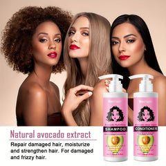 Avocado Shampoo & Conditioner Set with Shea Butter & Argan Oil