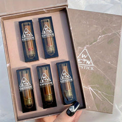 5 Pcs Matte Velvet Lipstick Set Moisturizing Non Fade Waterproof