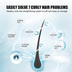 60ml Hair Straightening Cream Protein Hair Straightener Repair Damaged Hair