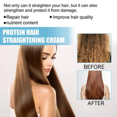 60ml Hair Straightening Cream Protein Hair Straightener Repair Damaged Hair