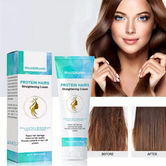 60ml Hair Straightening Cream Protein Hair Straightener Repair Damaged Hair