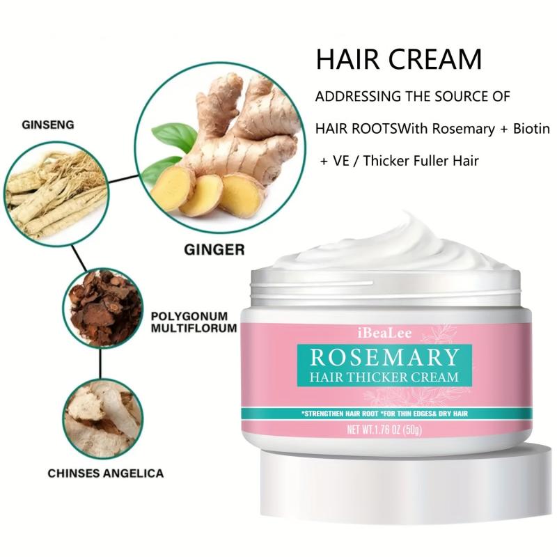 50g Rosemary Hair Thicker Cream for Stronger Roots & Repairing Damaged Hair