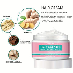 50g Rosemary Hair Thicker Cream for Stronger Roots & Repairing Damaged Hair