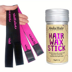 Wax Stick & 2 Lace Bands For Wig Flyaway Hair Edges Styling