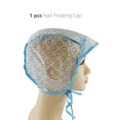Hair Frosting & Tipping Cap with Needle Combo Pack - Home Hairdressing Tool