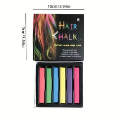 Halloween Hair Chalk Pen Set for Temporary Coloring - Great for Parties
