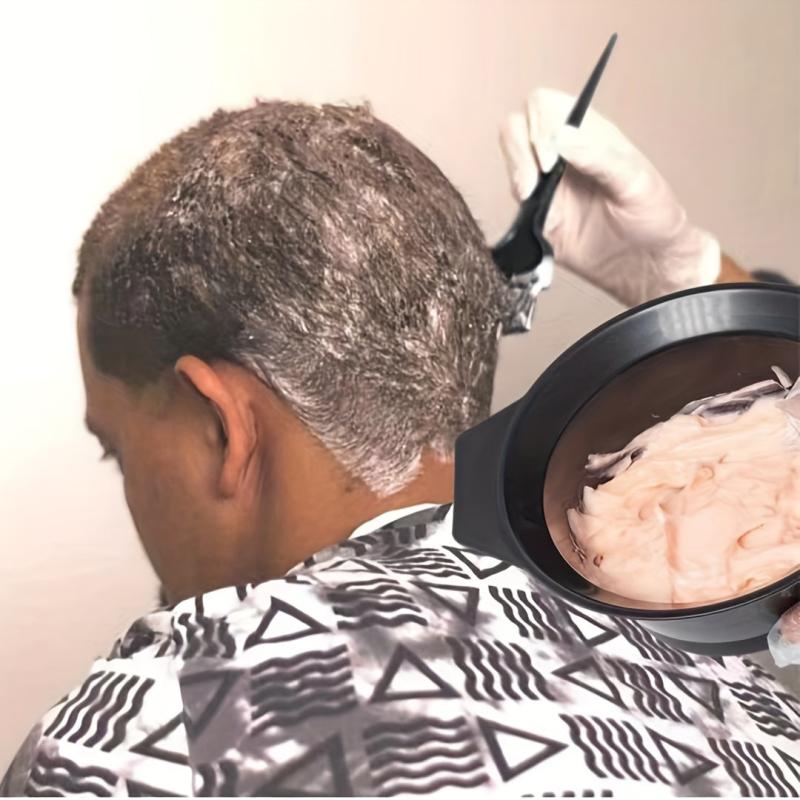7pcs Hair Dye Coloring Kit Hair Tinting Bowl Dye Brush Gloves for DIY Salon