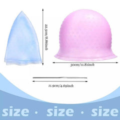 Silicone Highlight Cap Hair Coloring Dye Cap Kit
