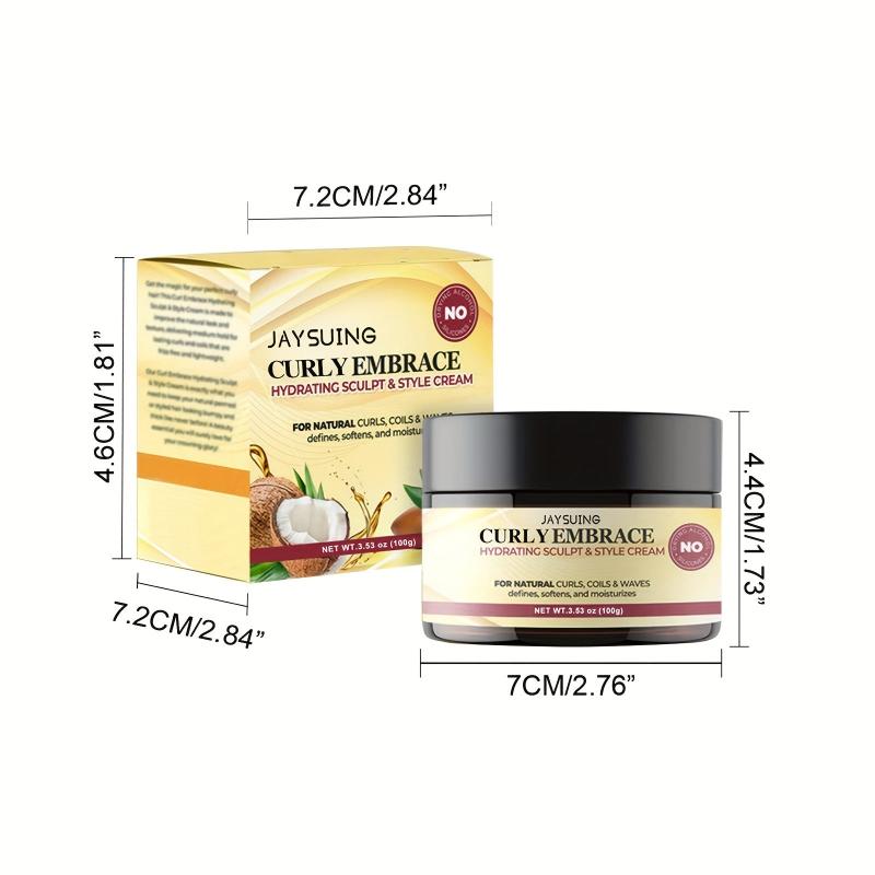 Hydrating Styling Cream with Coconut & Glycerin for Frizz-Free Hair
