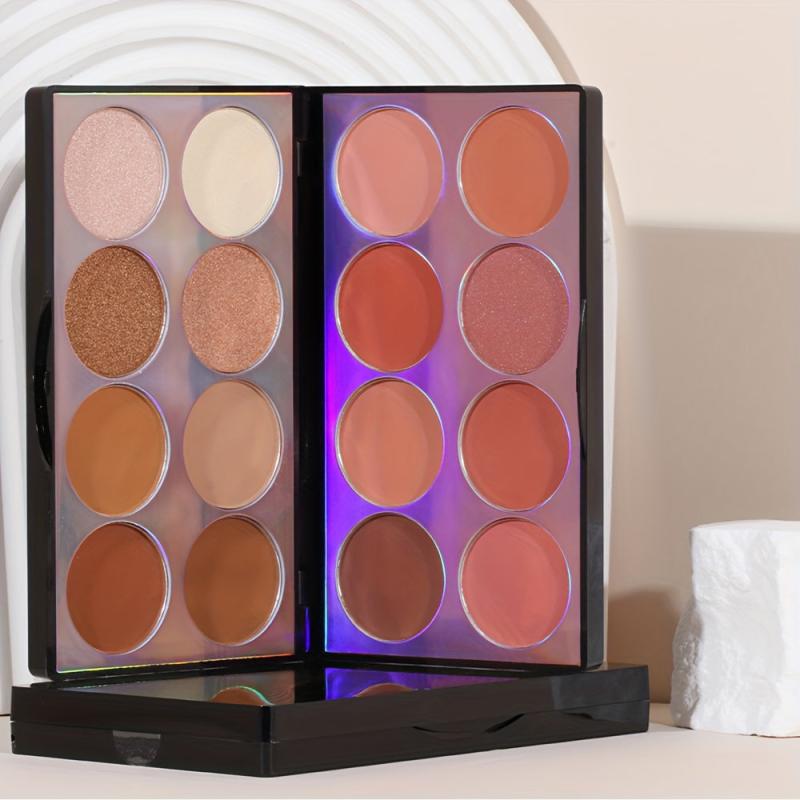 16 Colors Blush Highlight Contour Powder Palette