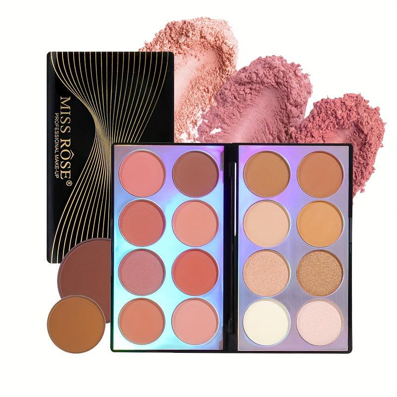 16 Colors Blush Highlight Contour Powder Palette