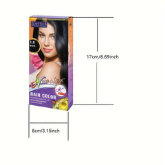 Hair Dye Cream Set - 60ml Cream, 60ml Developer, Gloves