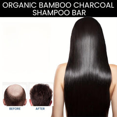 Bamboo Charcoal Shampoo Bar - Deep Cleansing Hair Strengthening Repair