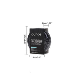 Bamboo Charcoal Shampoo Bar - Deep Cleansing Hair Strengthening Repair