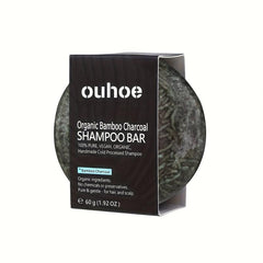 Bamboo Charcoal Shampoo Bar - Deep Cleansing Hair Strengthening Repair
